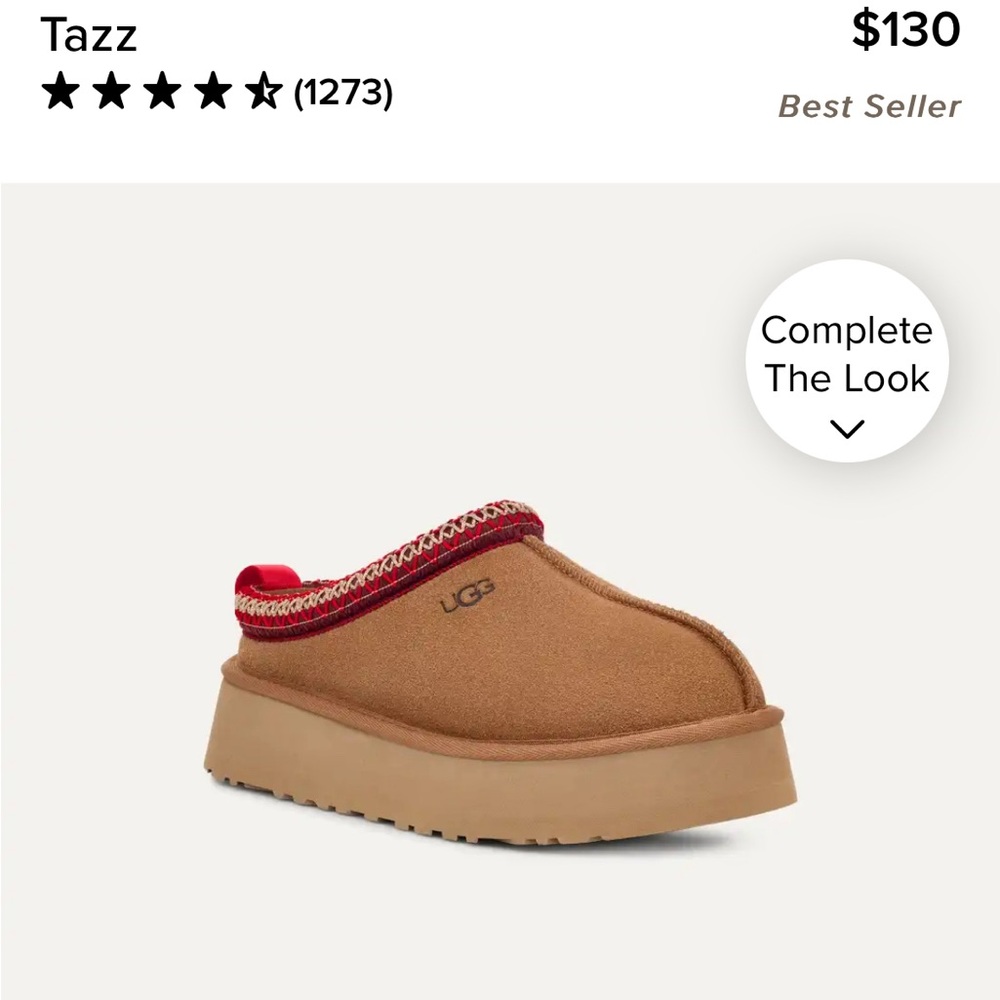UGG TAN PLATFORM TASMAN